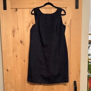 Talbots Navy Textured Mini Dress